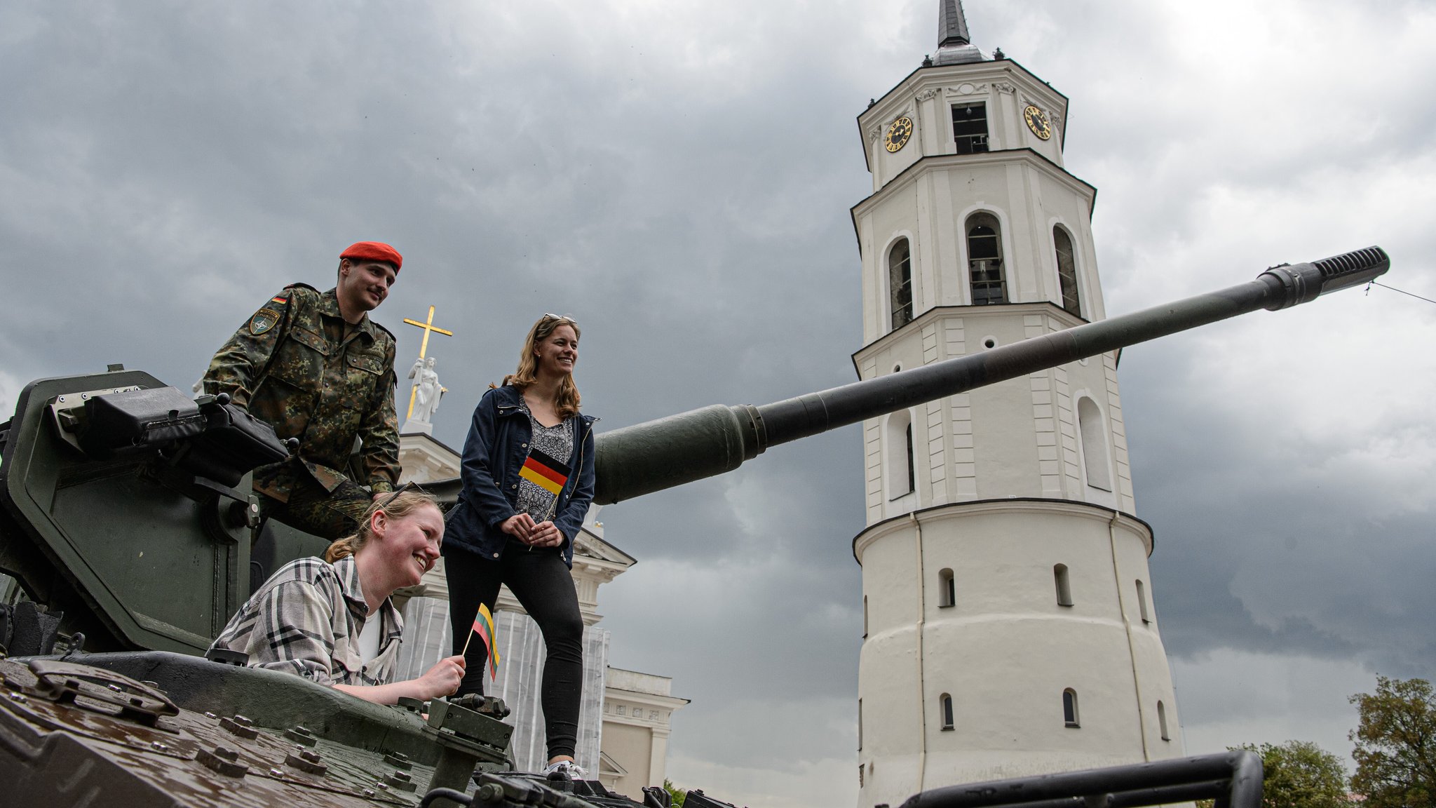 Indienststellung der deutschen Litauen-Brigade in Vilnius